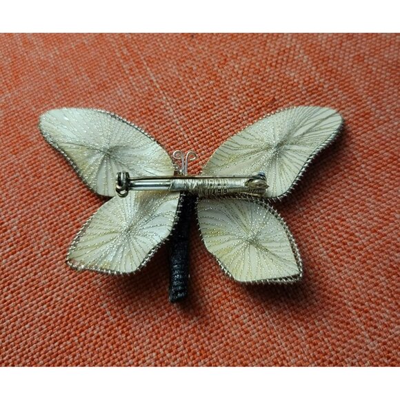 Old World Swallowtail Butterfly Fillagree Brooch Princess Jewelry Co W Germany - Picture 2 of 4